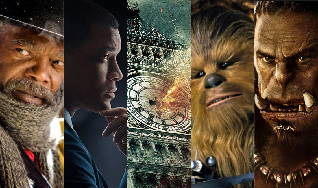 Świeża porcja zwiastunów. The Hateful Eight, Concussion, London Has Fallen, Star Wars The Force Awakens, Warcraft.